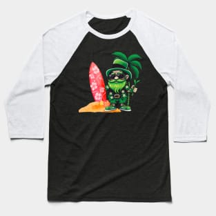 Leprechaun St Patricks Day Hawaiian Baseball T-Shirt